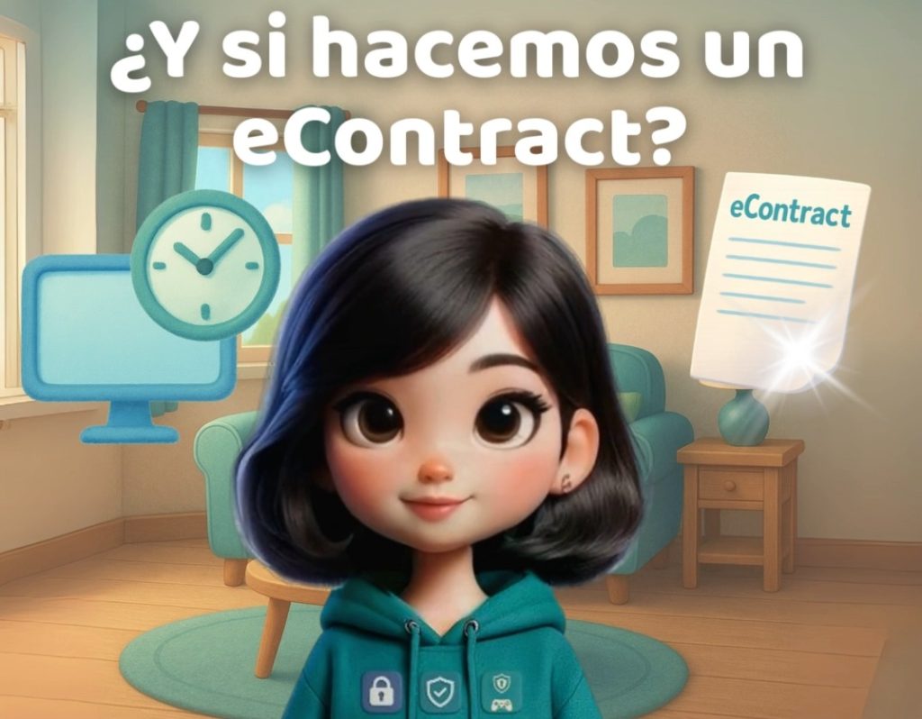 Luna nos invita a firmar el eContract en familia.